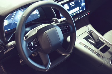 Intérieur automobile et détail habitacle
