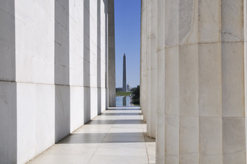 Lincoln Memorial, Washington Monument, Capitol, Washington DC, USA