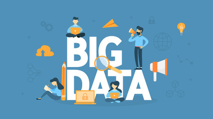 Big data concept illustration