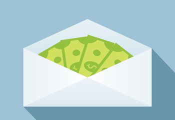 Money in envelope