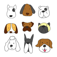 dog character vector design