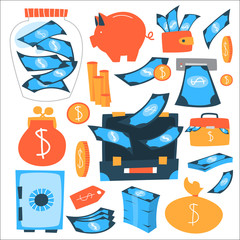 Money icon set
