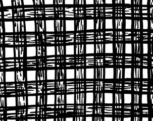 White and black grunge pattern. Background. Brush. Vector.