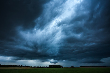 Plakat Image of storm cloud taken in Lithuania