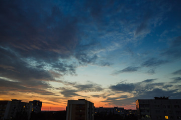 Dawn in the city