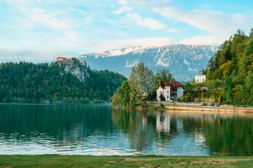 Beautifu Lake Bled in Slovenia