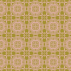 Vector pattern with stylish ornament. Floral seamless design