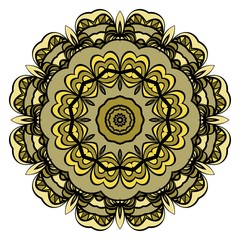 Modern floral ornament. Vector color mandala illustration, Designed for Web, Greeting Card, Poster, Label and Other