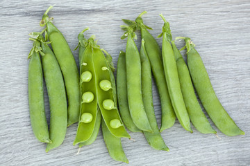 green peas in a pod