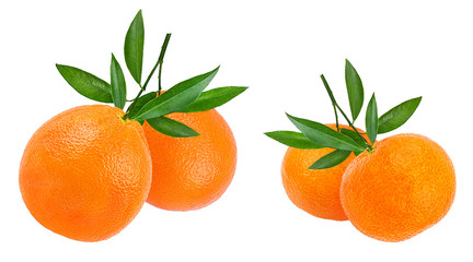 Juicy orange isolated on white background with clipping path