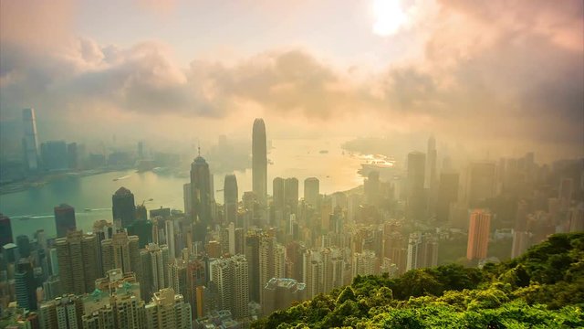 4K Timelapse from the viewpoint of Hong Kong