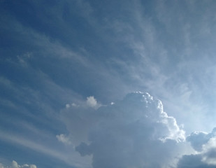 the sky with clouds. clouds in the sky. blue sky. white clouds. dream. air. freedom. infinity.