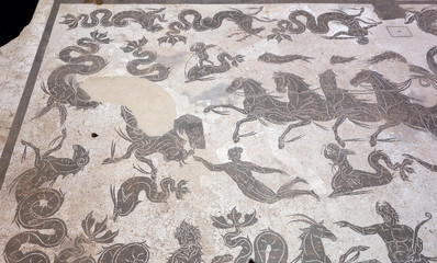 Ancient Roman Mosaic Floor