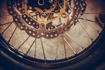 Motorcycle double disk brake