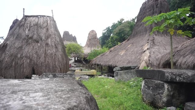 A unique house on Sumba island | Full shot