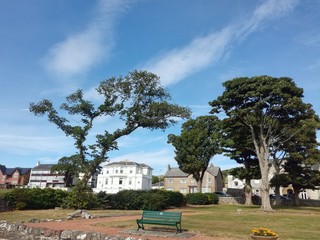 Fototapeta premium summer promenade, Largs, Scotland