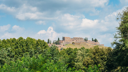 Ancient fortification castle fort in Sagunto, Spain
