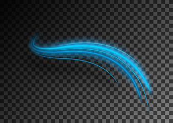 Blue ionic swirl