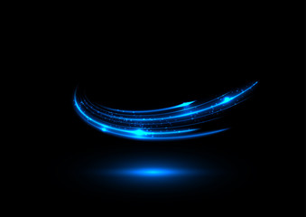 Blue ionic energy stream