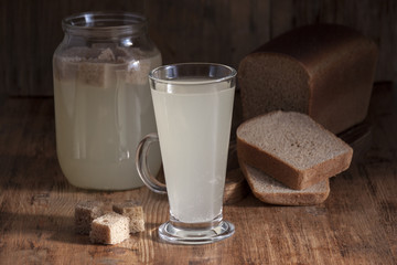   Homemade Bread  kvass white