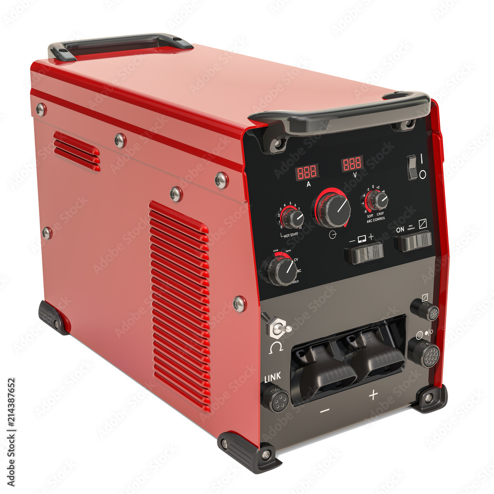 Poster multi-process welder, 3d rendering
