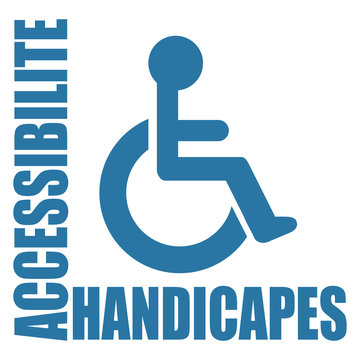 Logo accès personnes handicapées.