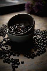 Fototapeta na wymiar granos de cafe