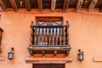A Wooden Balcony in Cartagena, Colombia
