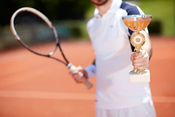 Keuken spatwand met foto Close up of tennis goblet © luckybusiness