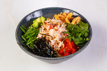 Poke with crab