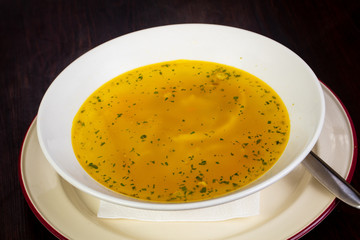 Chicken soup with noodle