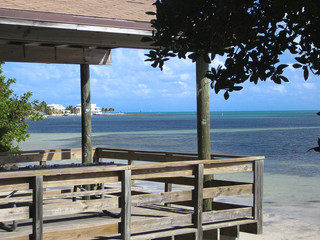 view from the house to the beach