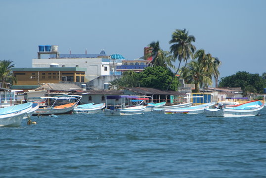 White sand tropical beach at Morrocoy beach.