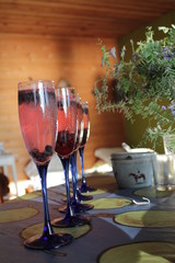 Blueberry cocktails
