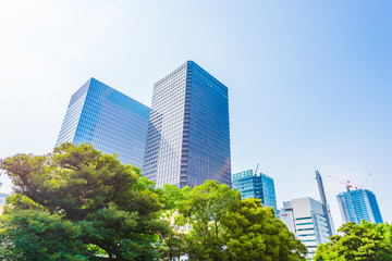 Fototapeta na wymiar 東京の高層ビル群 High-rise building in Tokyo