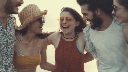 Teenagers friends beach concept - Powered by Adobe