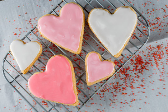 Heart Cookies and Sugar Sprinkles