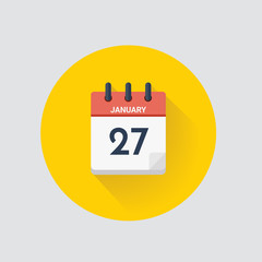 Day calendar with date January 27.