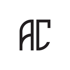 two letter ac monogram logo