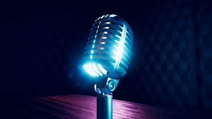 Generic Stylized Vintage Microphone