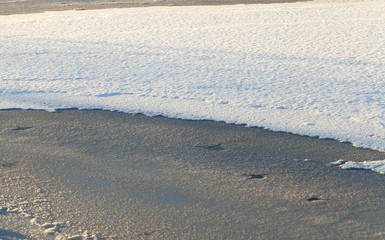 The frozen lake,