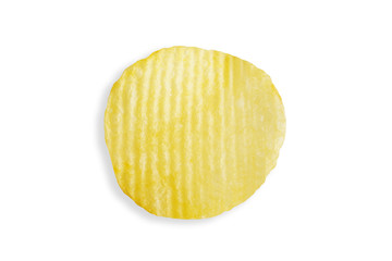 potato chip isolated on white background with clipping path