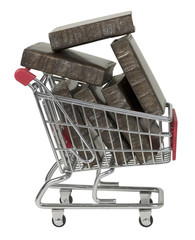 Shopping Cart Full of Books