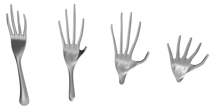 Fork Metal Hand Transform