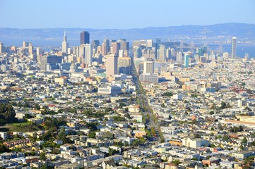Cityscape of San Francisco in California, United States