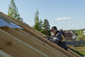 The builder on the roof