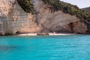 Blue lagoon, island Cephalonia (Kefalonia), Greece