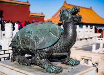 A Copper Turtle in The Forbidden City