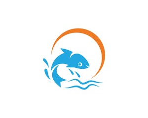 Fish logo template