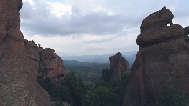 Awesome Aerial view of Fortress of Belogradchik,Europe,Bulgaria